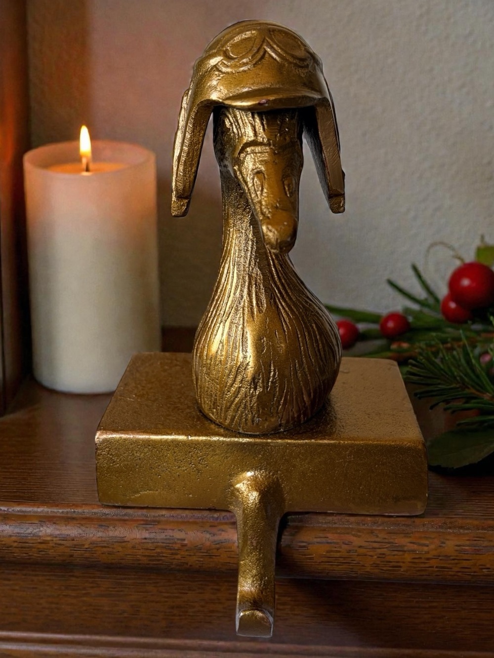 Charlie the Aviator Goose Stocking Hanger by Accent Decor for Eric and Eloise 8"